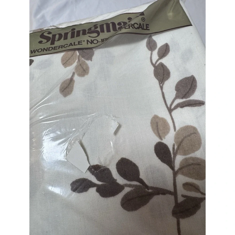 Vtg Springmaid Wondercale Set 2 Standard Size 20x26 Pillowcases Floral Made USA